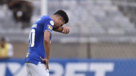 Marquinhos Gabriel llora tras la derrota ante Palmeiras Marquinhos Gabriel llora tras la derrota ante Palmeiras