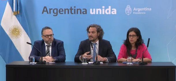 Matís Kulfas, Santiago Cafiero y Paula Español