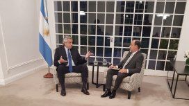 Alberto Fernández con Gustavo Sylvestre Alberto Fernández con Gustavo Sylvestre