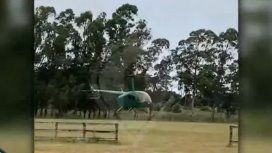 Revelador video: así despegaba el helicóptero con el que le tiraron el cerdo a Álvarez Castillo Revelador video: así despegaba el helicóptero con el que le tiraron el cerdo a Álvarez Castillo