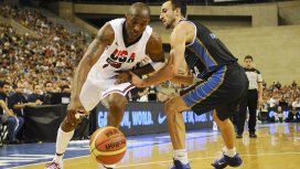Kobe Bryant y Manu Ginóbili jugando para sus selecciones Kobe Bryant y Manu Ginóbili jugando para sus selecciones
