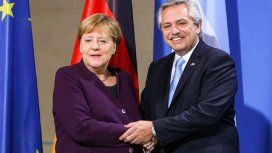 Alberto Fernández se reunió con Merkel Alberto Fernández se reunió con Merkel