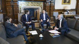 La reunión fue en el despacho presidencial de la Casa Rosada La reunión fue en el despacho presidencial de la Casa Rosada