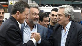 Sergio Massa, Teddy Karagozian y Alberto Fernández Sergio Massa, Teddy Karagozian y Alberto Fernández
