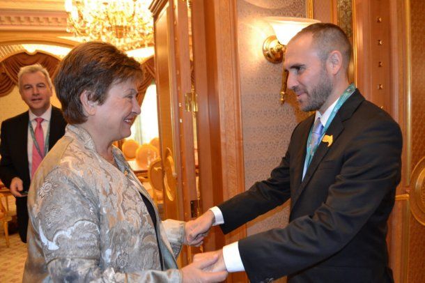El ministro Martín Guzmán tuvo varios encuentros con la titular del FMI, Kristalina Georgieva en el marco de la renegociación de la deuda externa