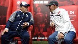 Diego Armando Maradona y Ricardo Enrique Bochini Diego Armando Maradona y Ricardo Enrique Bochini
