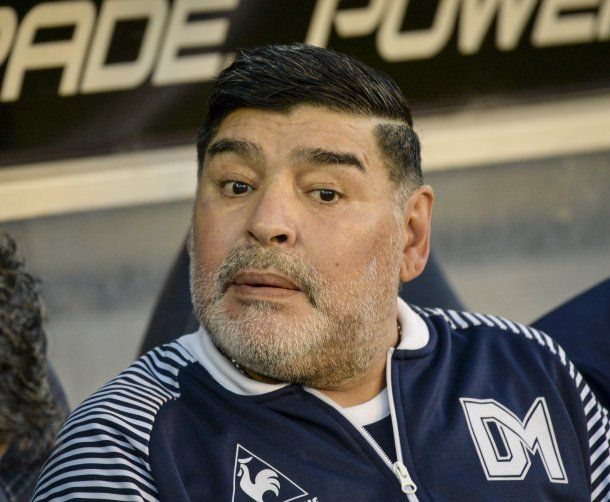 Diego Maradona, director técnico de Gimnasia y Esgrima La Plata