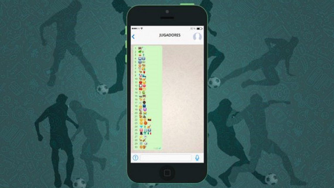 Cuarentena: los desafíos de fútbol con emojis en WhatsApp