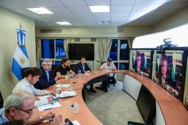 El presidente Alberto Fernández en videoconferencia con los gobernadores: acordaron extender la cuarentena por coronavirus