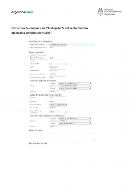 El sector público también debe obtener el permiso para circular en cuarentena