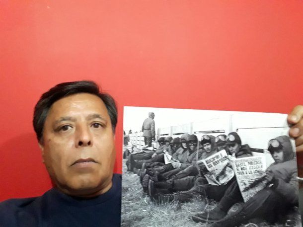 Saúl Pérez, ex combatiente de Malvinas, reveló que sus padres supieron de él por esta foto
