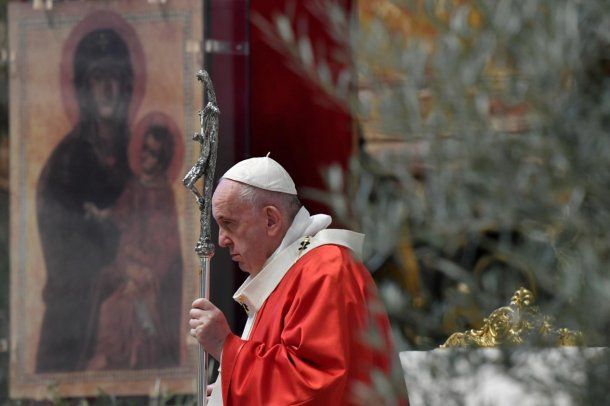 El papa Francisco dio inicio a la Semana Santa con la celebración del Domingo de Ramos
