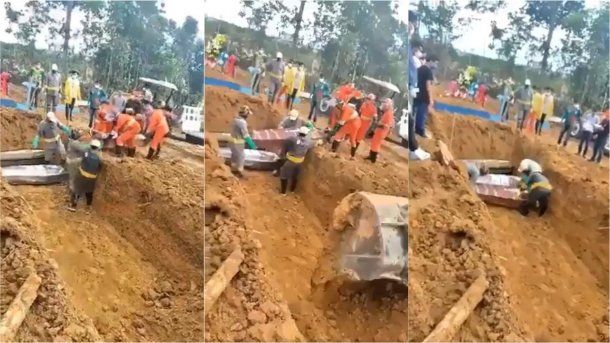 En Brasil ya cavan fosas comunes