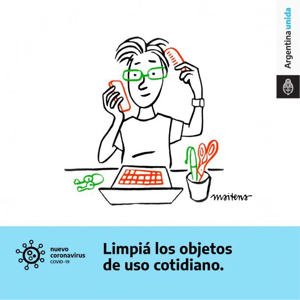 Maitena se sumó a la campaña contra el coronavirus Covid-19