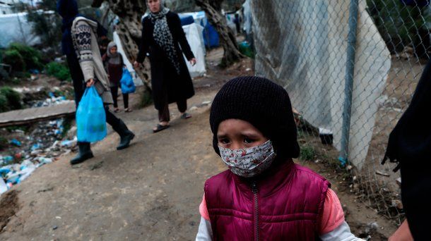 Los campamentos de refugiados en Grecia también entraron en aislamiento durante la pandemia