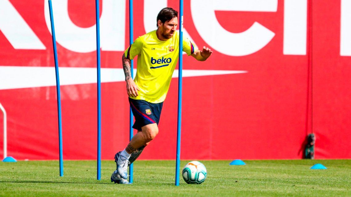Barcelona: Lionel Messi vuelve a los entrenamientos tras el aislamiento