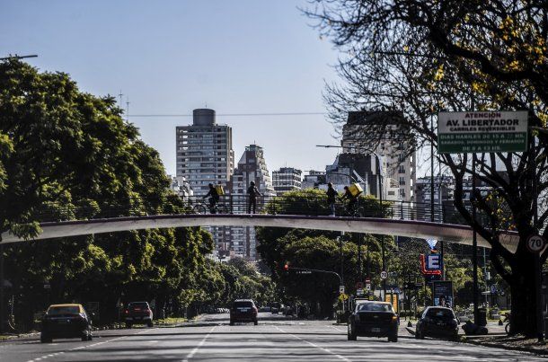 Cuarentena en la Ciudad de Buenos Aires. así luce Avenida Libertador