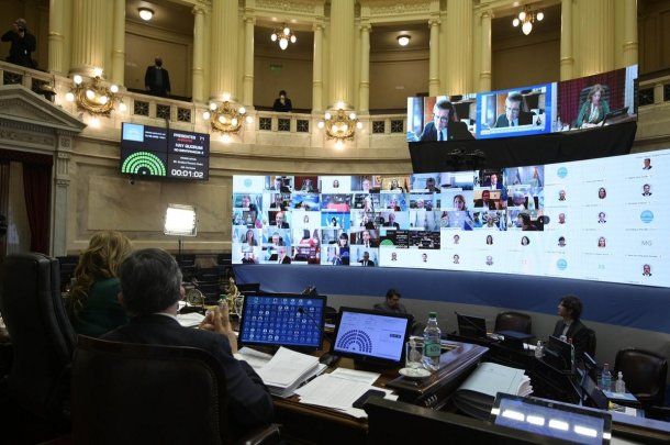 Cristina Kirchner presidió la primera de las sesiones virtuales del Senado | Crédito: @SenadoArgentina