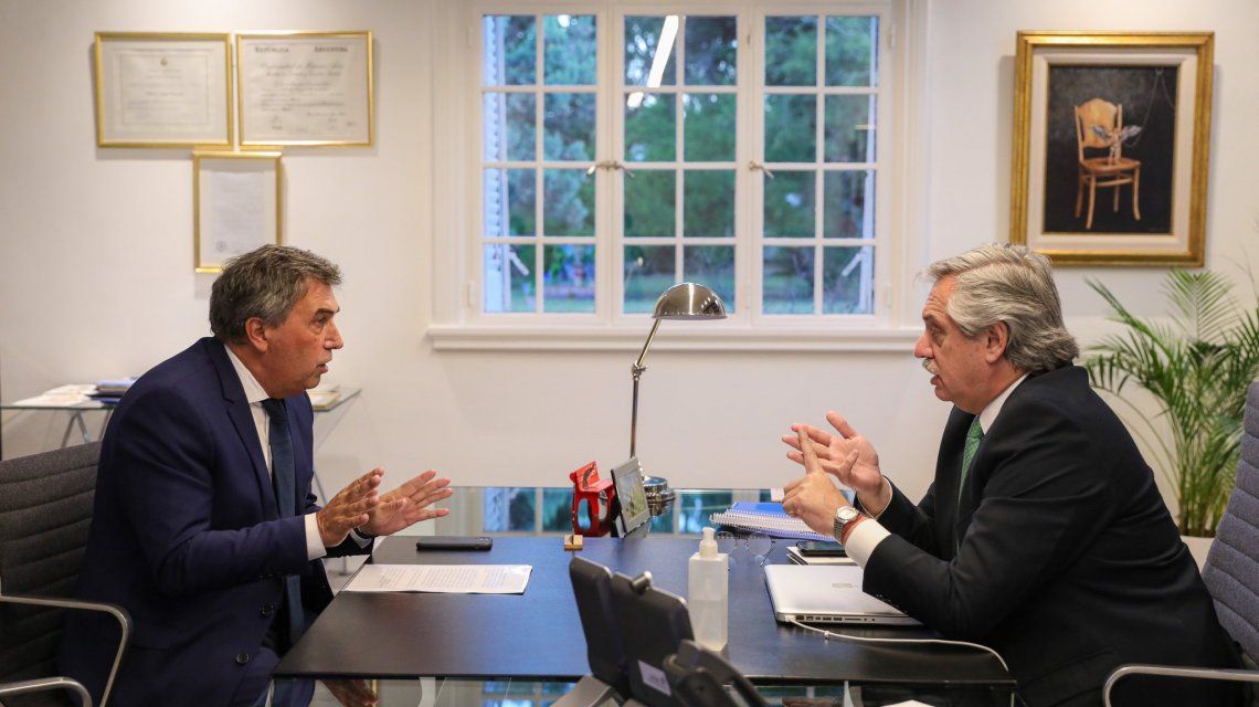 Alberto Fernández y Claudio Ambrosini Alberto Fernández y Claudio Ambrosini