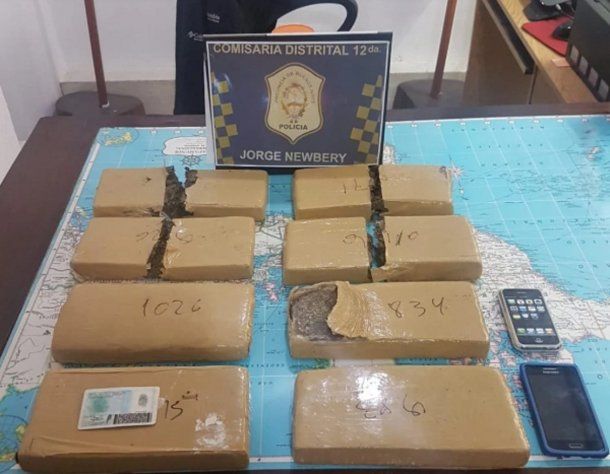La droga que presentaron los policías el día del allanamiento