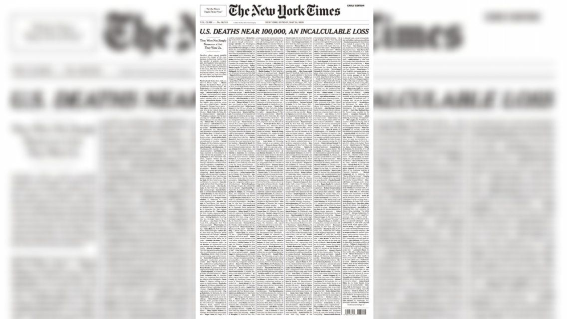 Estados Unidos: la tapa del domingo 24 de The New York Times