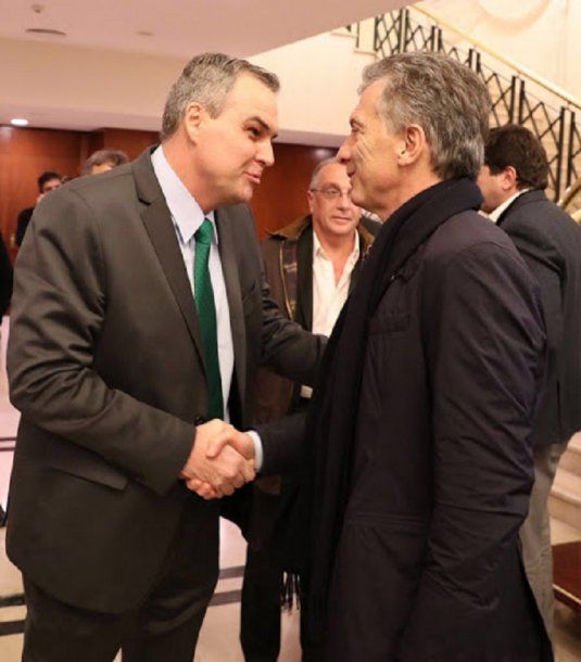 Gustavo Ick con Mauricio Macri  