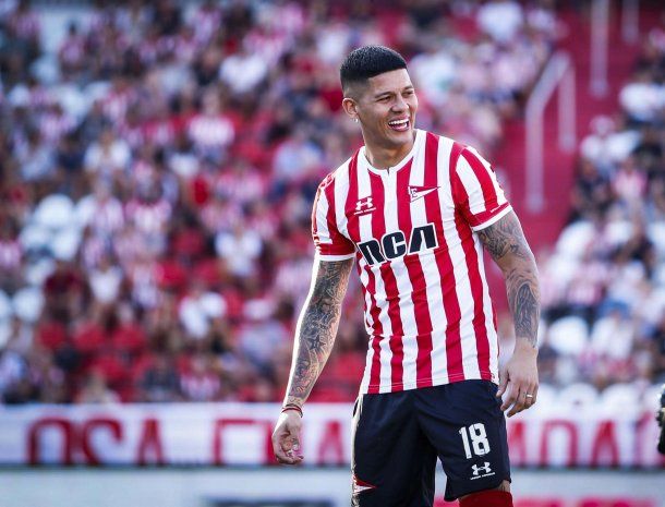 Marcos Rojo apenas completó un partido en Estudiantes.