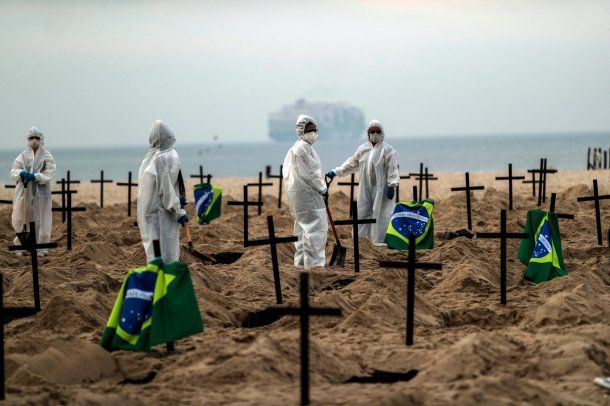 Brasil sigue firme como el segundo país en el mundo con mayor cantidad de casos y muertes