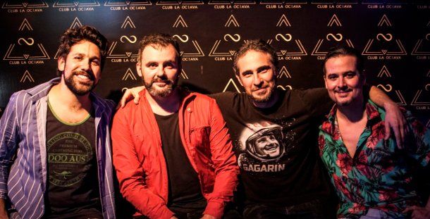 Los integrantes de Sayonara: Charlie Michalik, Diego Bene, Pablo Castriota y Camilo Lagos