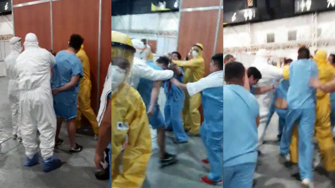 VIDEO: Un paciente con coronavirus robó un celular en Costa Salguero y casi lo linchan VIDEO: Un paciente con coronavirus robó un celular en Costa Salguero y casi lo linchan