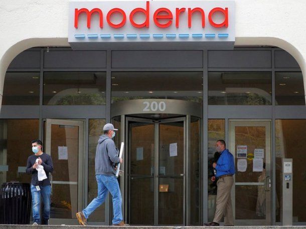 Una de las oficinas centrales de la compañía Moderna en Cambridge