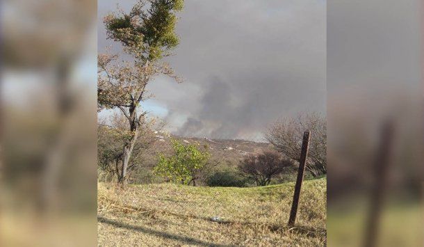Incendios forestales en La Calera. Foto: minutouno.com desde Córdoba