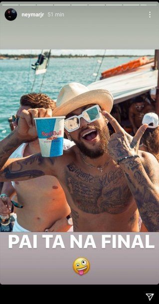 La historia de Instagram que publicó Neymar tras meterse en la final de la Champions League.