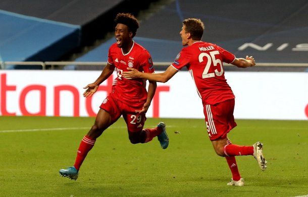 Coman, el autor del gol de Bayern Munich en la final de la Champions League. Es ex jugador del PSG.