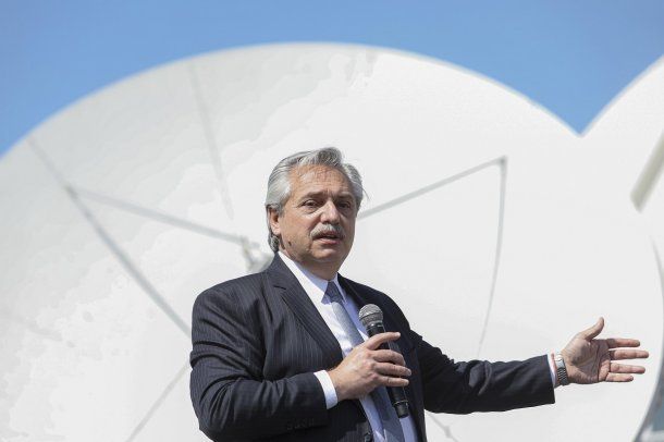 Alberto Fernández en la presentación del