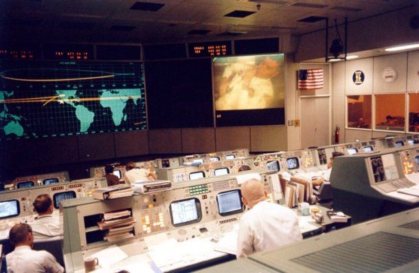 El Centro Espacial Lyndon B. Johnson en Houston, Estados Unidos
