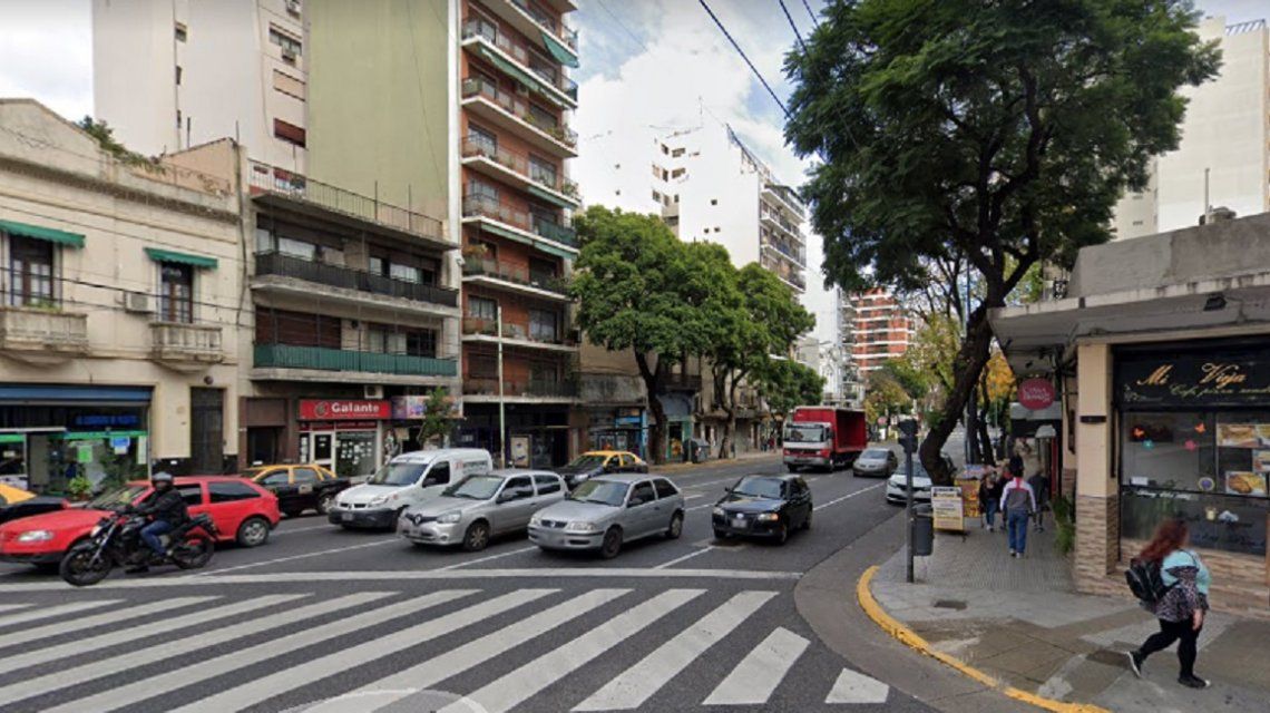 La zona donde se arrojó la joven del taxi en movimiento (Google Maps)