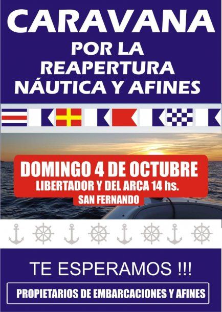 Caravana por la reapertura de la náutica