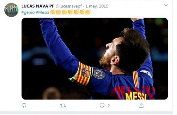 El destinatario de los insultos de Lionel Messi es fan de Lionel Messi.