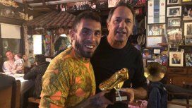 Reunión de goleadores: Tevez y Scioli volvieron a jugar juntos Reunión de goleadores: Tevez y Scioli volvieron a jugar juntos