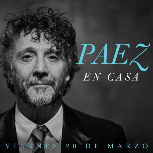 Fito Páez dio un show vía streaming cuando comenzó la cuarentena por el coronavirus: Sadaic buscará recaudar en espectáculos pagos de esa modalidad