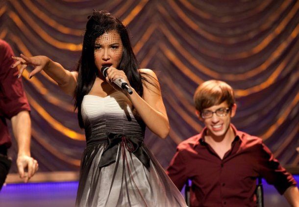 Naya Rivera en Glee. 