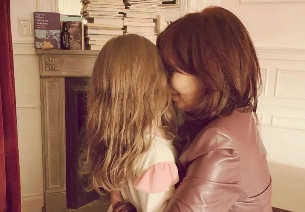 La tierna foto de Cristina Kirchner con su nieta
