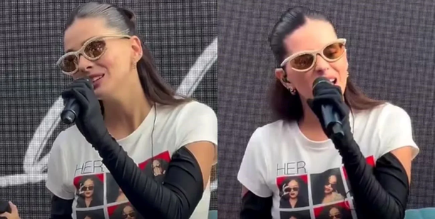 La China Suárez cantó en un shopping, la convocatoria no fue la esperada y se volvió viral