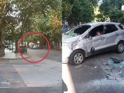 Mar del Plata: chocó, volcó y se quedó dormido dentro de su camioneta