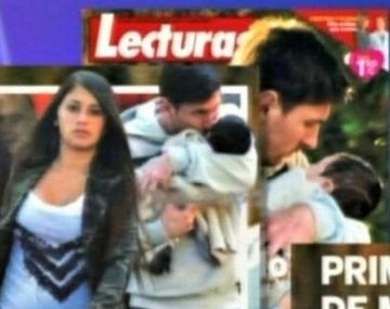 La primera foto de Lionel Messi con su hijo Thiago