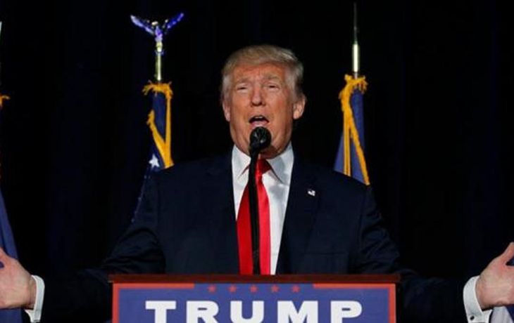 Donald Trump durante el debate presidencial