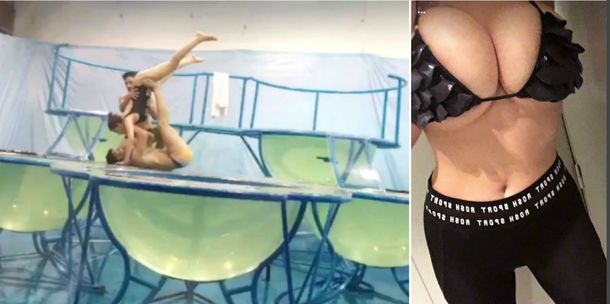 ¿No será mucho? Charlotte Caniggia revolucionó las redes con su look sexy para el acuadance