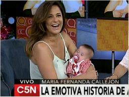 maria fernanda callejon mostro a su hija en c5n maria fernanda callejon mostro a su hija en c5n