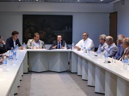 Sica y Triaca con la CGT y el sector empresarial - Crédito:&nbsp;@dante_sica